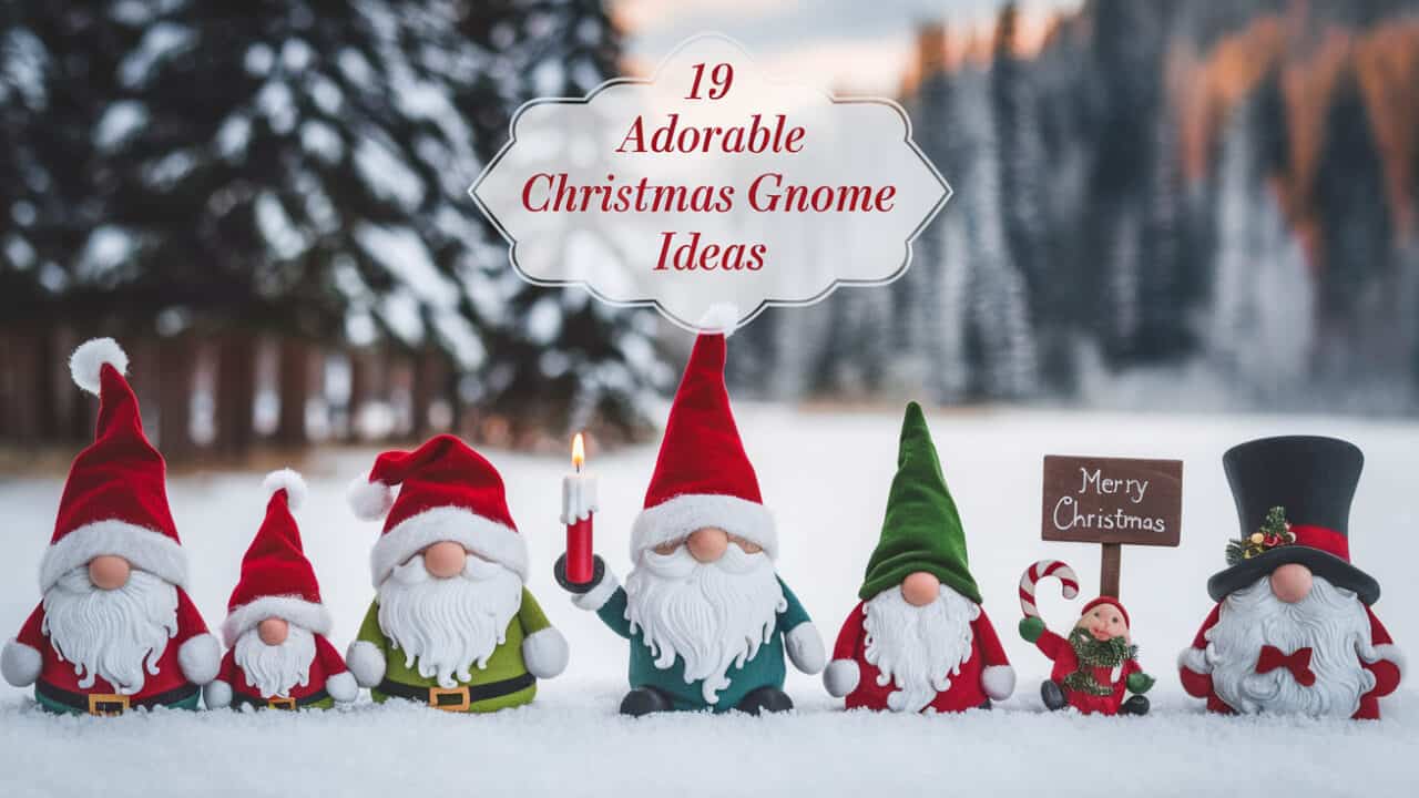 19 Adorable Christmas Gnome Ideas