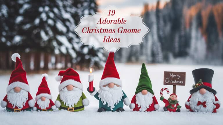 19 Adorable Christmas Gnome Ideas - Christmas is a season of magic, where homes transform into wonderlands of festive cheer and creative expression. Among the many delightful decorations, DIY Christmas Gnomes have captured hearts with their whimsical charm and unique personalities. These adorable figures, adorned with colorful hats and fluffy beards, bring a touch of Nordic folklore to your holiday decor, creating an atmosphere of warmth and enchantment.