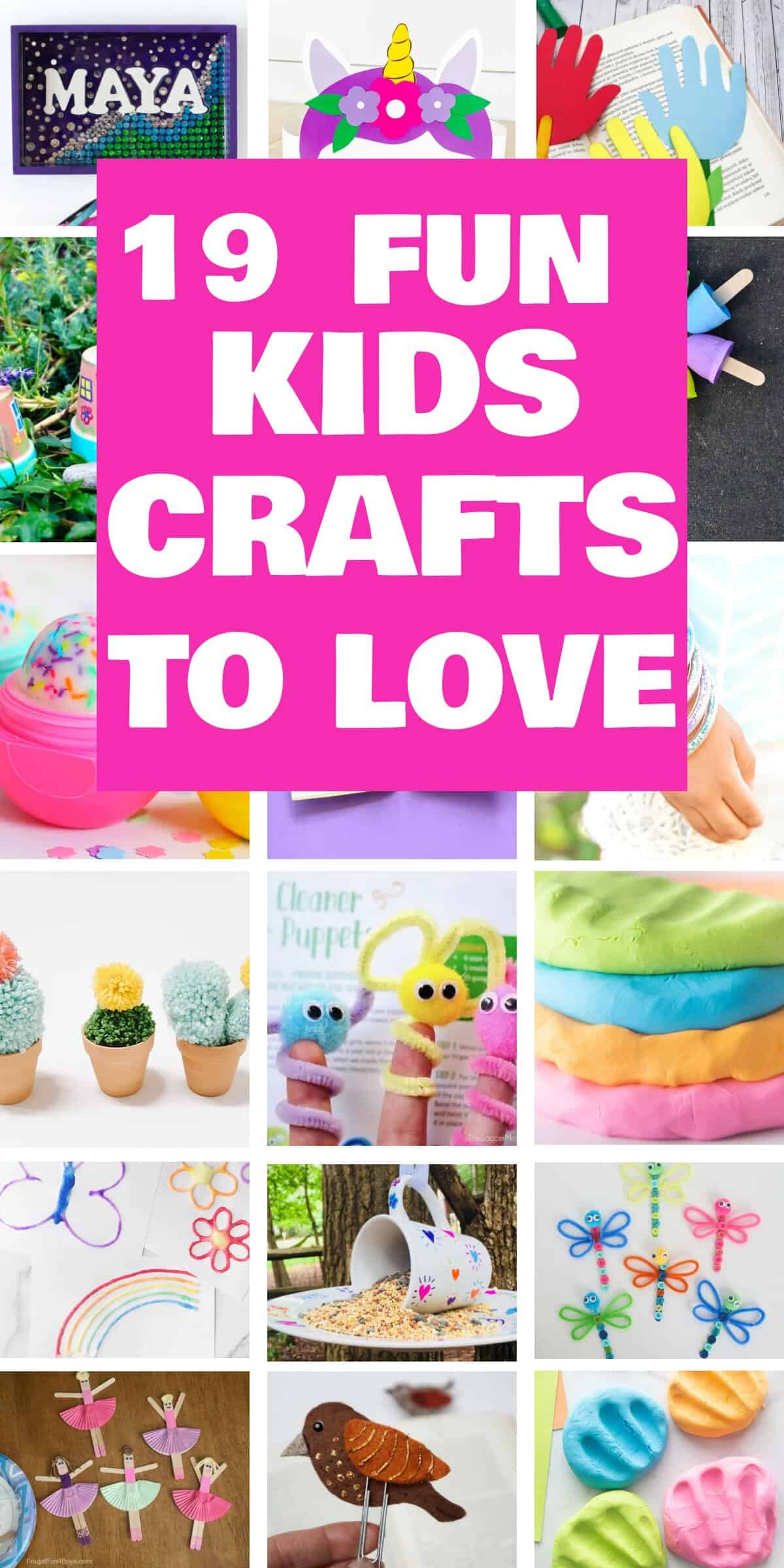 19 Fun Kids Crafts 1 - Explore a universe of children's crafts igniting imagination and happiness! Plunge into our simple crafts for kids to create, ideal for tiny hands. From enjoyable DIY crafts for kids to immersive preschool crafts, we offer numerous concepts. Delve into our straightforward and entertaining craft suggestions for kids, encompassing vegetable crafts and uncomplicated art endeavors.