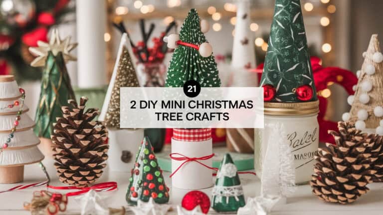 21 Adorable DIY Mini Christmas Tree Crafts - Creating your own mini Christmas tree crafts is a delightful way to bring holiday cheer into every corner of your home. These charming, pint-sized trees can be made from a variety of materials, allowing you to personalize each one to match your unique holiday style. From elegant, rustic designs to whimsical, colorful creations, the possibilities are endless when it comes to these adorable holiday decorations.