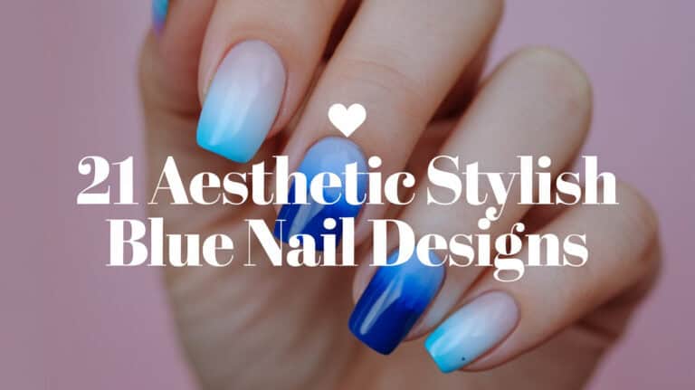 21 Aesthetic Stylish Blue Nail Designs - Blue nails are a timeless and versatile choice, offering a stunning array of shades and styles that can suit any occasion and personal preference. From the deep, moody tones of midnight blue to the bright and cheerful hues of sky blue, there's a perfect shade for everyone. Blue nails can be both bold and understated, making them an excellent option for those looking to add a touch of elegance or a pop of color to their look.