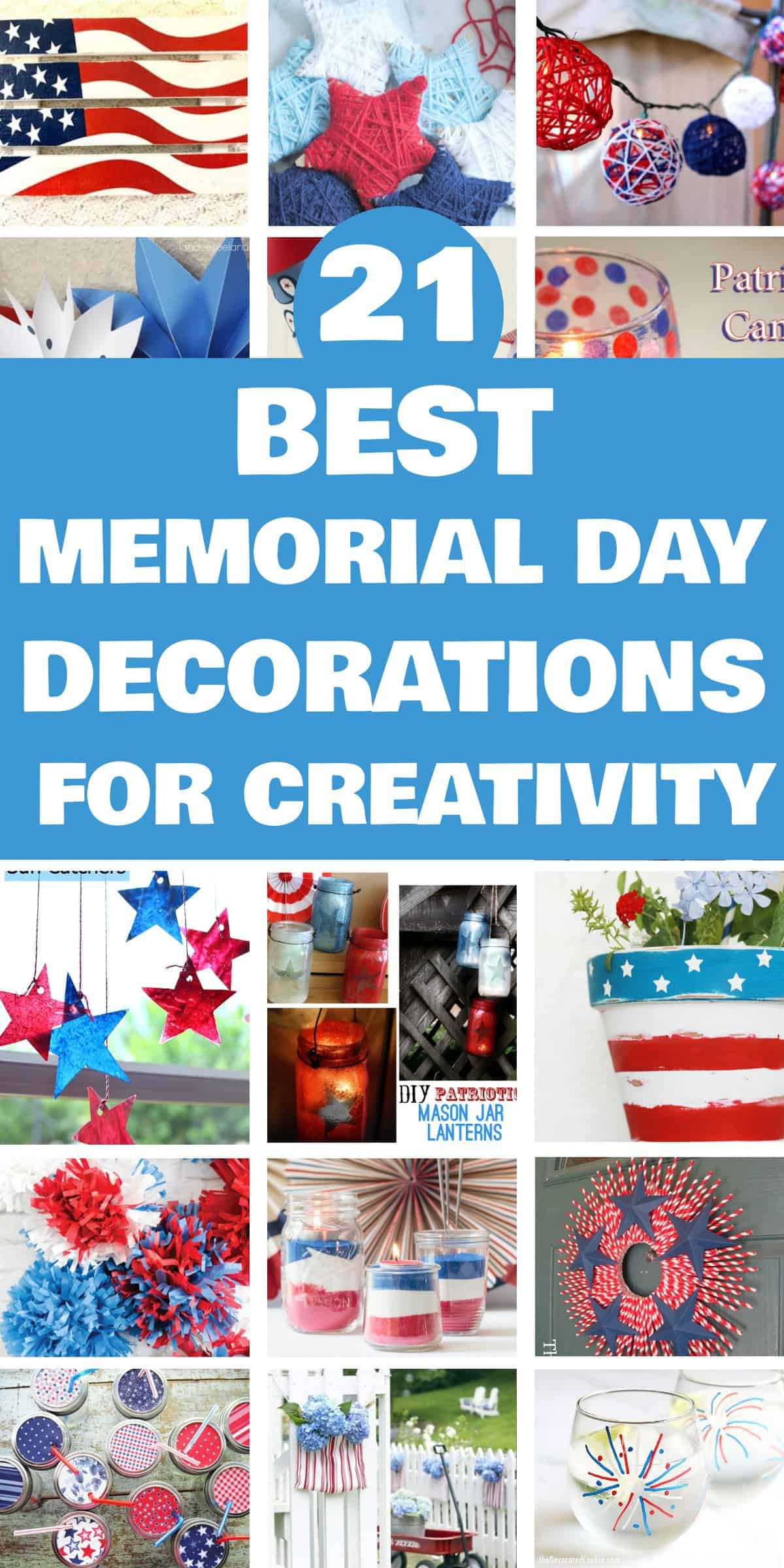 21 Best Memorial Day Decorations - Prepare for Memorial Day festivities with these exquisite Memorial Day decorations! From patriotic banners and flags to homemade centerpieces and table arrangements, we have everything you need. Establish a celebratory ambiance with these straightforward yet captivating suggestions. Explore our array of inspiring concepts and gear up to display your American patriotism!