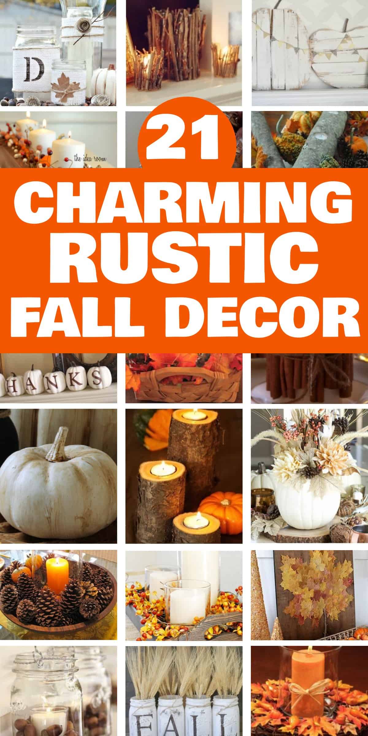 21 Charming Rustic Fall Decor Ideas - Rustic fall decor embodies the cozy charm and natural beauty of the autumn season. Drawing inspiration from the rich hues of changing leaves, the crispness in the air, and the warmth of harvest gatherings, rustic fall decor incorporates elements such as weathered wood, burlap, dried foliage, and muted earth tones.