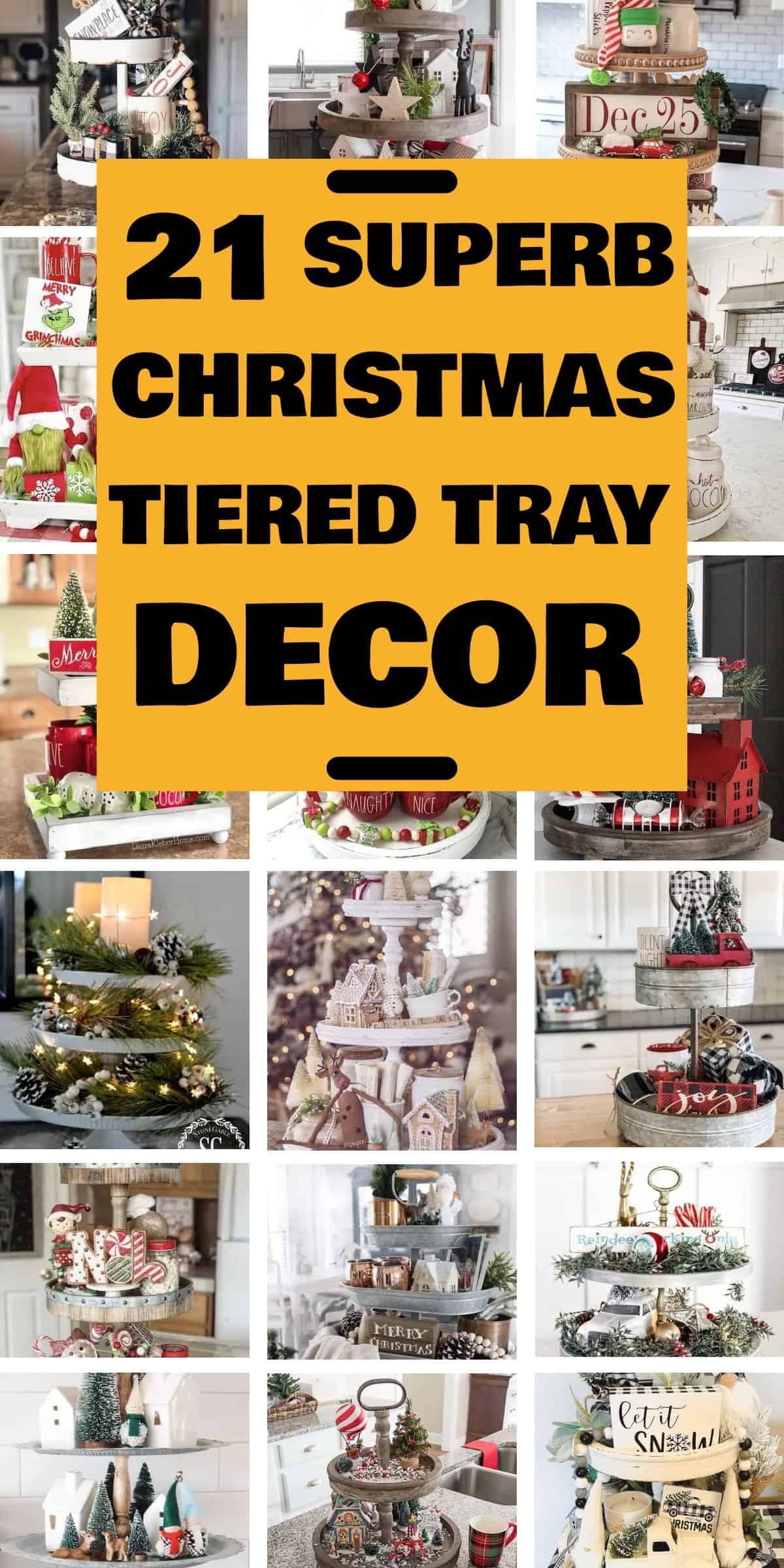 21 Christmas Tiered Tray Decor Ideas - Christmas is a time of joy and celebration, and one of the best ways to bring that festive spirit into your home is through tiered tray décor. These charming and versatile pieces can transform any space, adding layers of holiday cheer with minimal effort. Whether you’re a fan of rustic farmhouse styles or prefer a more elegant look, there are countless ways to make your tiered tray shine this season.