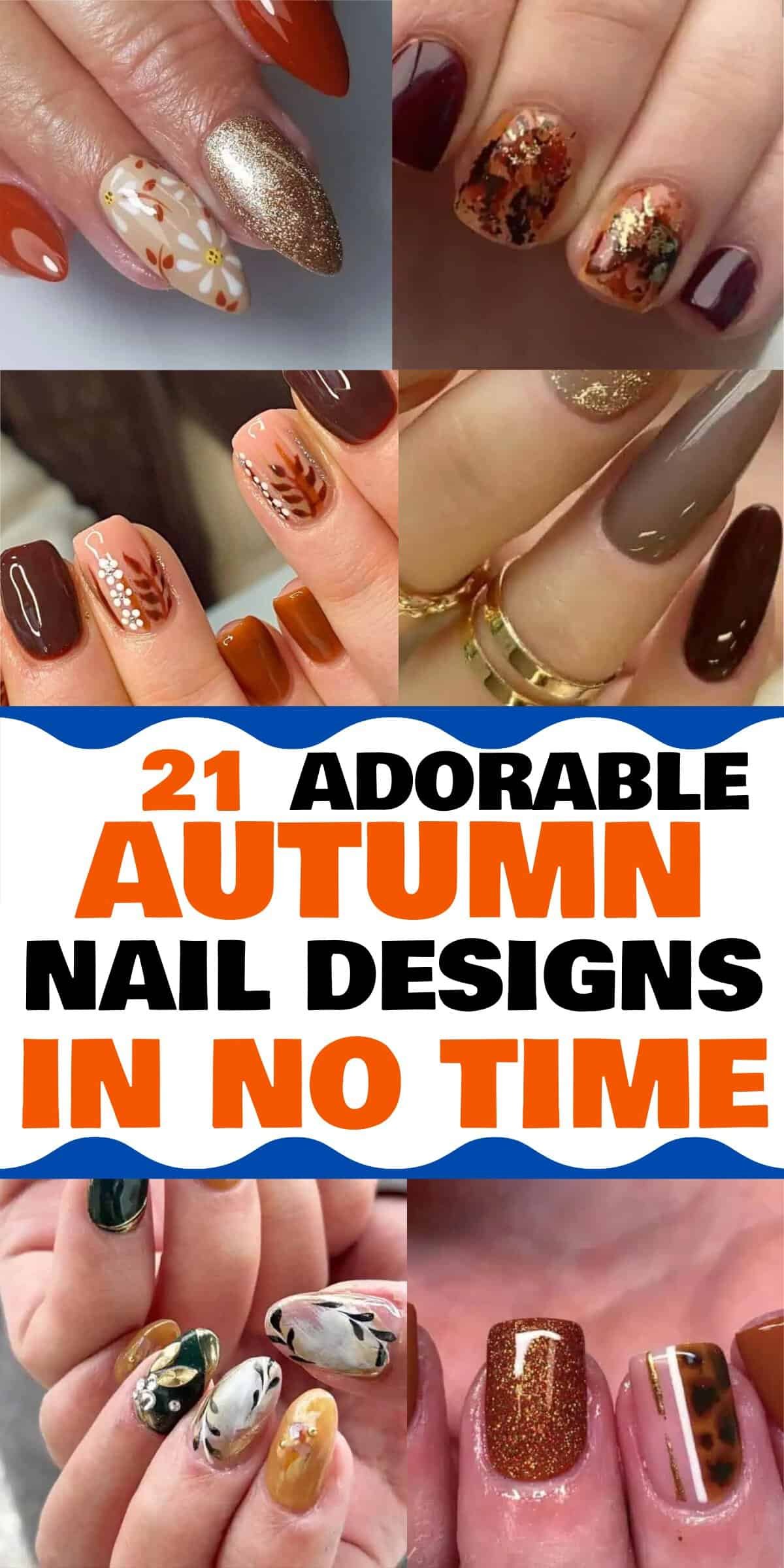 21 Simple Trending Autumn Nail Designs - As the leaves start to change and a crisp breeze fills the air, our style choices reflect the enchanting transformation of autumn. Nail designs, in particular, embrace the rich, earthy tones and cozy vibes of the season. From warm neutrals to bold metallics, autumn offers a palette that inspires creativity and sophistication.