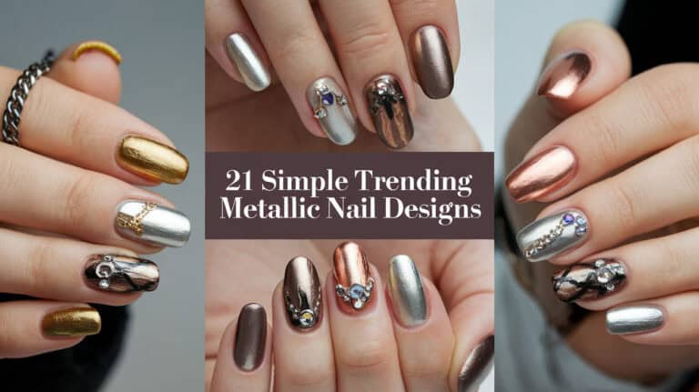 21 Simple Trending Metallic Nail Designs - Metallic nails have taken the beauty world by storm, becoming a top trend that fashion enthusiasts and beauty experts alike are embracing. Their reflective, shimmering surfaces add a touch of glamor and sophistication to any look, making them a perfect choice for both casual outings and special occasions. With a variety of shades and finishes available, metallic nails offer endless possibilities for expressing personal style.