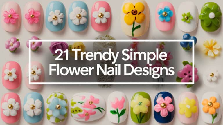 21 Trendy Simple Flower Nail Designs - Flower nail designs are a timeless choice for those seeking to add a touch of nature-inspired elegance to their manicure. These intricate designs offer endless possibilities, from delicate blossoms to bold floral arrangements, allowing for a unique expression of personal style. The beauty of flower nail art lies in its versatility, seamlessly fitting any occasion, season, or mood.