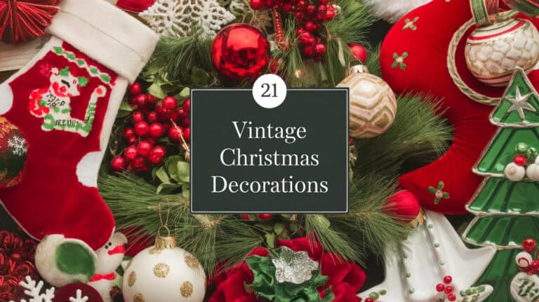 21 Vintage Christmas Decorations - The charm of vintage Christmas decorations brings a nostalgic warmth that modern decor lacks. These timeless pieces, passed down through generations, carry stories and memories that enrich the holiday season. Incorporating vintage elements into your Christmas decor not only celebrates the past but also adds a unique, sophisticated touch to your festive ambiance.