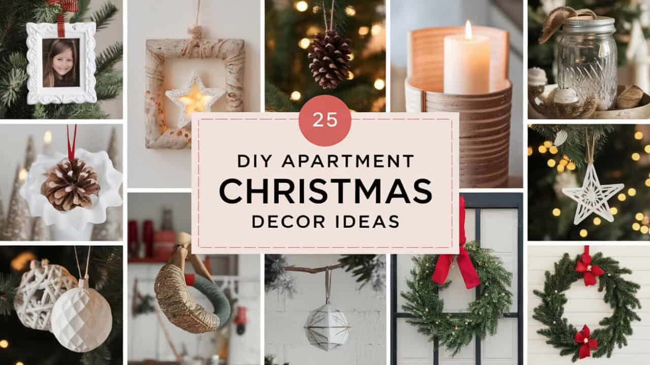 25 Festive DIY Apartment Christmas Decor Ideas