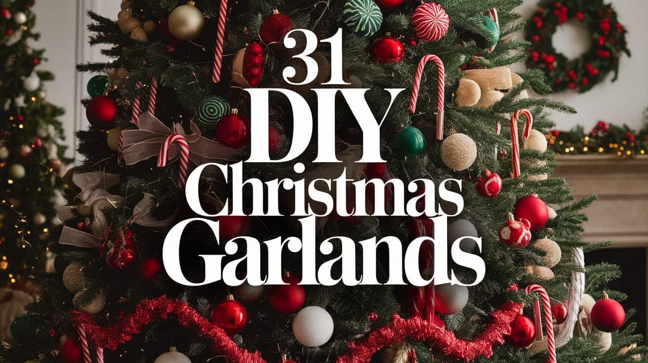 31 Best DIY Christmas Garlands - Transforming your home into a winter wonderland during the holiday season begins with the perfect decorations, and nothing captures the festive spirit quite like a DIY Christmas garland. These beautiful, handcrafted pieces can add a touch of personal charm and creativity to your holiday décor. Whether draped across your mantel, spiraling down your staircase, or adorning your entryway, a thoughtfully made garland can elevate your home’s ambiance and infuse it with holiday magic.