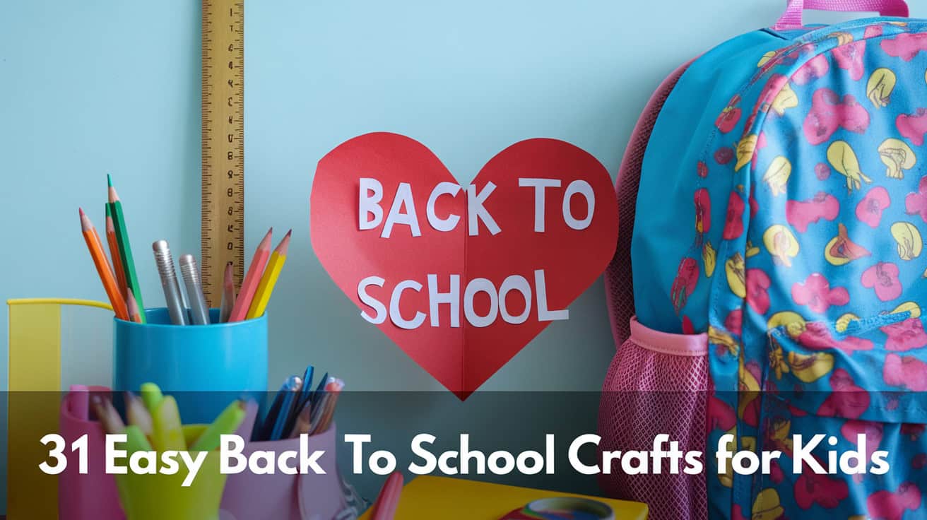 31 Easy Back to School Crafts for Kids