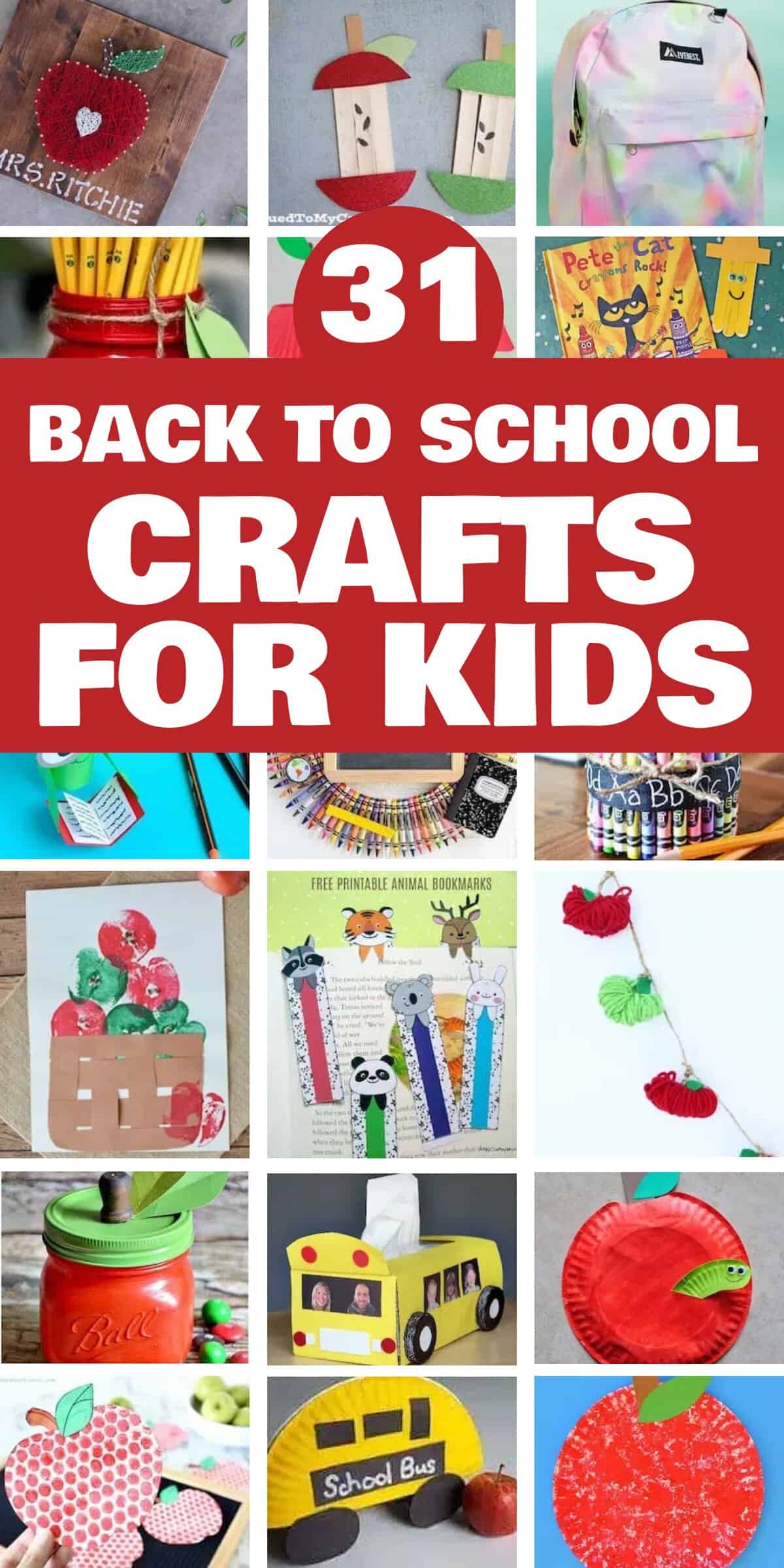 31 Easy Back to School Crafts for Kids - As the summer days wane and the school year approaches, there is a special excitement in the air. The transition from carefree summer fun to structured school days can be eased with engaging and creative crafts that prepare kids for the upcoming academic adventure. These Back to School crafts not only stimulate their creativity but also build anticipation and enthusiasm for the new school year.