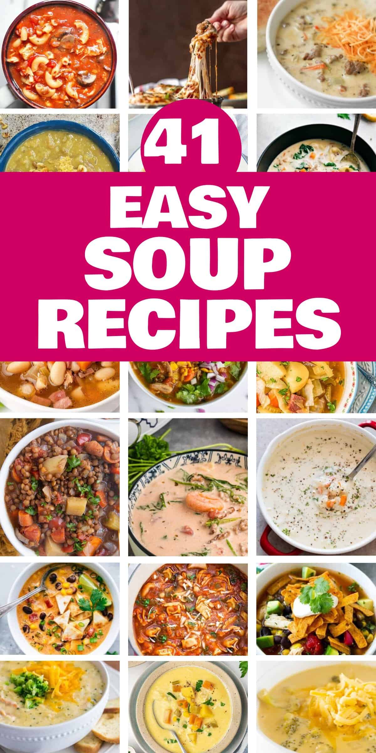 41 Easy Soup Recipes - Searching for simple and nutritious soup recipes? Search no more! Our collection of flavorful and healthful soup recipes is ideal for both the slow cooker and the Instant Pot. From tomato soup to chicken miso soup, you're all set. So, why not experiment with one of these nutritious soup concepts today?