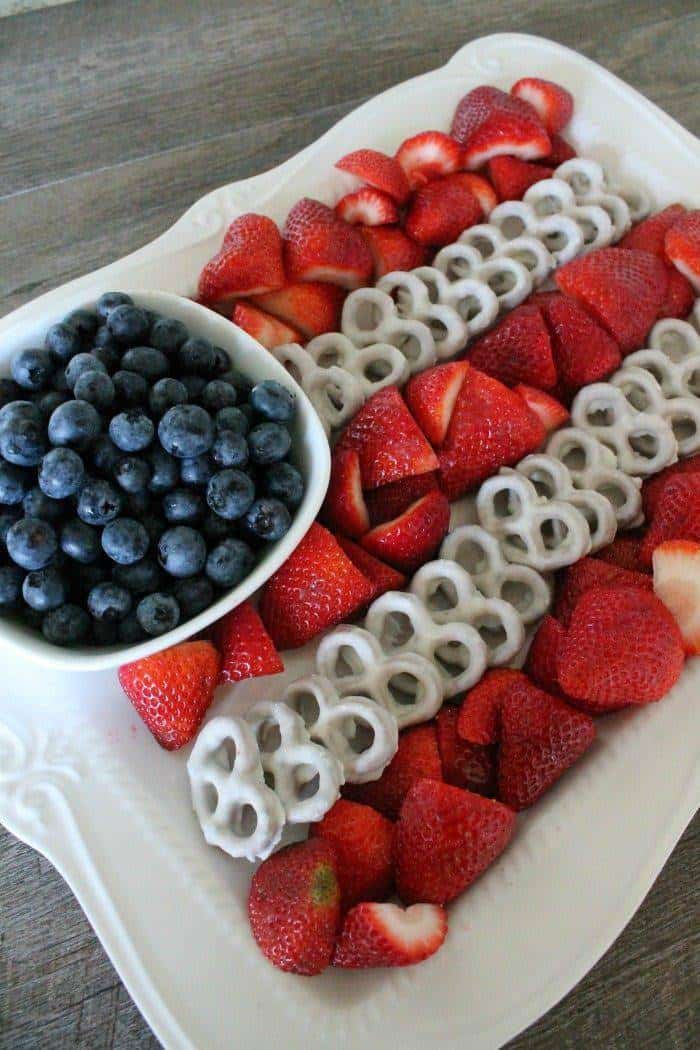 4th of July Fruit Platter Idea For BBQs