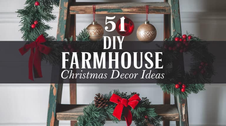 51 Best DIY Farmhouse Christmas Decor Ideas - Embracing the charm and warmth of farmhouse décor can bring a unique and inviting atmosphere to your holiday celebrations. This style, known for its rustic and cozy elements, perfectly complements the festive spirit of Christmas. Whether you are looking to create a serene, country-inspired ambiance or add a touch of vintage elegance to your home, farmhouse Christmas décor offers endless possibilities.