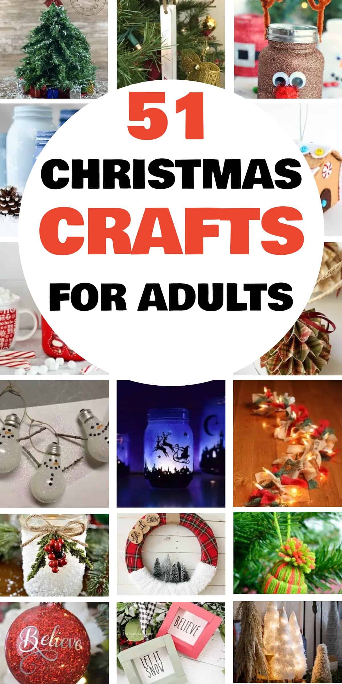 51 Christmas Crafts for Adults - Christmas is a time of creativity and joy, and what better way to celebrate the season than by indulging in some festive crafts designed especially for adults? Crafting is not only a wonderful way to relax and unwind during the busy holiday season but also a perfect opportunity to create unique, handmade gifts and decorations. This season, let your imagination and skills flourish as you dive into a variety of inspiring and sophisticated Christmas crafts.