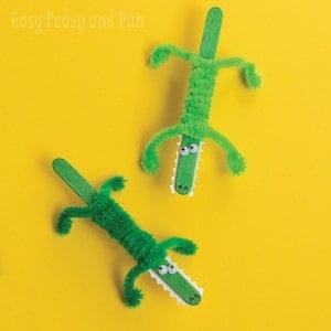 Craft Stick Crocodile Craft