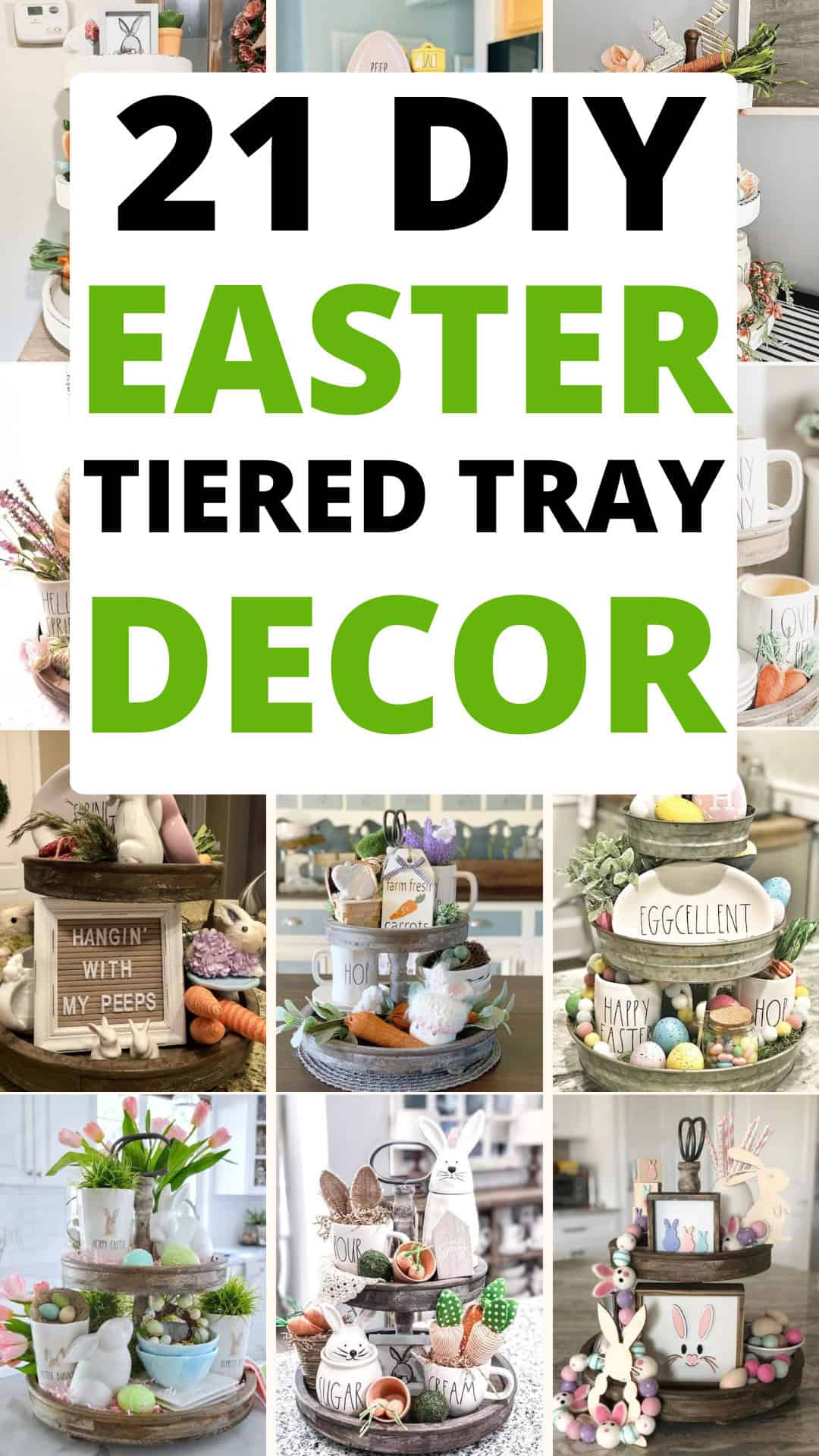 DIY Easter Tiered Tray Decor Ideas - Discover delightful Easter tiered tray decor ideas using affordable items from Dollar Tree to enhance your home's ambiance this season! Uncover various DIY Easter tray concepts and craft stunning tiered trays perfect for spring. Whether you prefer a rustic vibe with Easter bunny motifs or elegant pastel-themed arrangements, there's inspiration to suit every taste.