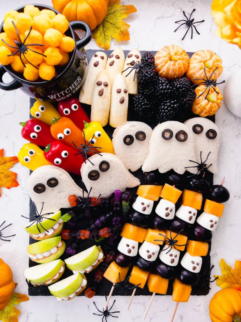 Halloween Snack Board for kids 2 768x1024 1 - As Halloween approaches, the excitement for spooky celebrations and festive gatherings begins to build. One of the most thrilling trends to emerge in recent years is the Halloween charcuterie board. These creatively crafted boards combine the artistry of food presentation with the eerie and whimsical spirit of Halloween, offering a unique centerpiece for any party or get-together.