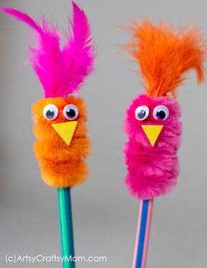 Pipe Cleaner Pencil Topper