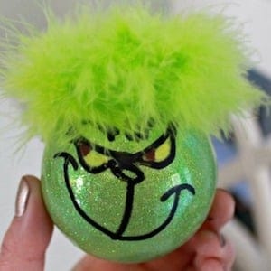 DIY Grinch Christmas Ornament