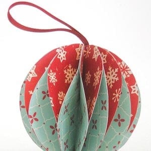 Paper Christmas Baubles 