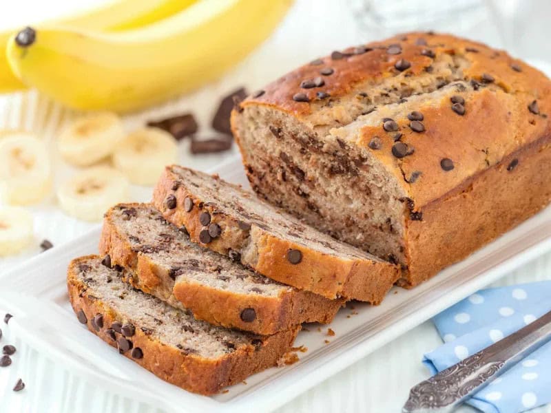 image 247 127 - Whether you keep gluten-free for your health or due to preference, that doesn’t mean you can’t enjoy a deliciously decadent baked good! Gluten-Free Banana Bread offers slice upon slice of moist, almost cake-like tenderness with a creamy banana flavor. With a touch of cinnamon warmth and chocolate chips, Gluten-Free Banana Bread has all the taste of a gluten-made loaf that anyone can enjoy.