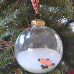 Melted Snowman Ornament