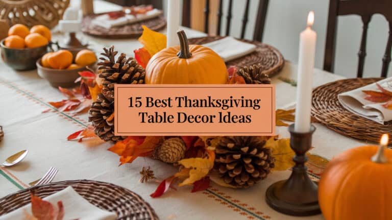 15 Best Thanksgiving Table Decor Ideas - Thanksgiving is a time when loved ones gather around the table to share a meal, express gratitude, and create memories that last a lifetime. The table decor plays a pivotal role in setting the tone for this special day, transforming an ordinary dining experience into a festive celebration. Whether you’re hosting a small family dinner or a large gathering, the right decor can elevate your table, making it not just a place to eat but a centerpiece of the holiday.