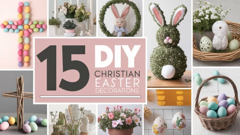 15 Cute DIY Christian Easter Decorations - Easter is a season of renewal and reflection, making it the perfect time to bring a touch of spirituality into your home through meaningful decorations. As you prepare to celebrate the resurrection of Christ, consider adding DIY projects that not only beautify your space but also serve as a reminder of the significance of this holy season.