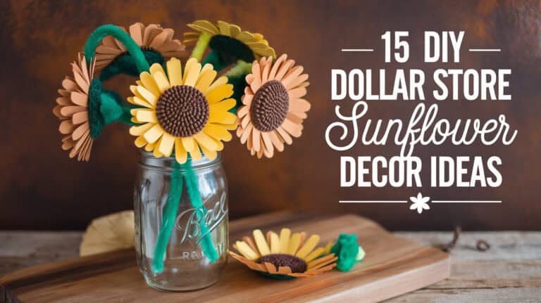 15 DIY Dollar Store Sunflower Decor Ideas - DIY Dollar Store Sunflower Decor Ideas are a fantastic way to bring warmth and cheer to your home without breaking the bank. Sunflowers, with their bright and sunny disposition, are perfect for adding a touch of summer to any space, and using dollar store materials makes this project both affordable and creative.