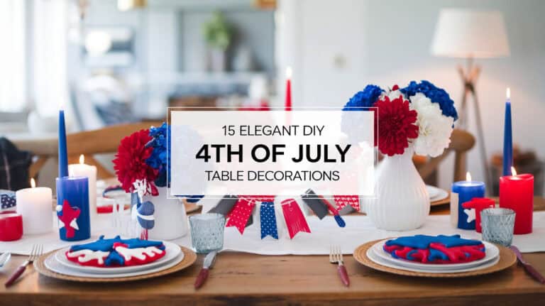 15 Elegant DIY 4th of July Table Decorations - As the 4th of July approaches, thoughts naturally turn to celebrations filled with vibrant colors, festive foods, and, of course, patriotic decor. One of the most impactful ways to bring the spirit of Independence Day into your home is by creating a stunning 4th of July table setting that captures the essence of the holiday.