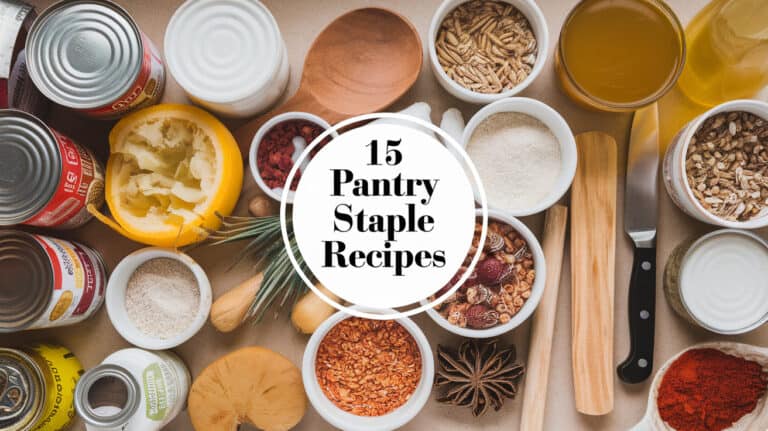 15 Quick and Easy Pantry Staple Recipes - Pantry Staple Recipes are a lifesaver when it comes to whipping up a meal with what you already have on hand. Whether you’re short on time or just looking to save a trip to the store, these recipes make the most of the basics in your kitchen. From hearty soups to quick snacks, there’s something comforting about creating delicious dishes from the essentials.