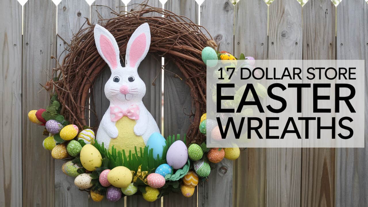 17 Cute Dollar Store Easter Wreaths