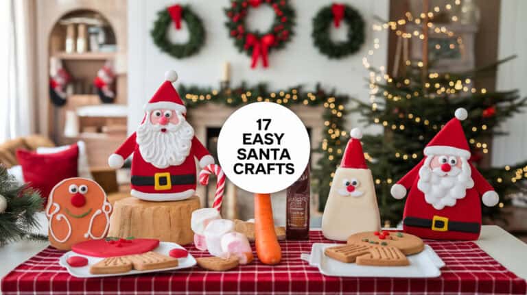 17 Easy Santa Crafts - As the festive season approaches, children's anticipation for Santa Claus begins to soar. It's a magical time filled with twinkling lights, cheerful carols, and endless opportunities for creativity. Engaging kids in Santa-themed crafts is a delightful way to harness their excitement while nurturing their creativity and fine motor skills. These crafts aren't just about creating something cute or festive; they are an opportunity to bond with your children and create cherished memories that will last a lifetime.