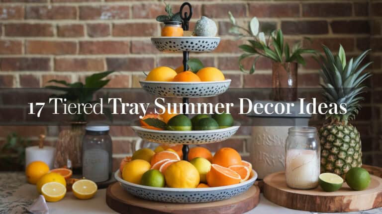 17 Tiered Tray Summer Decor - Summer is the perfect season to refresh your home with a burst of vibrant and cheerful decor. If you’re looking to add a touch of seasonal charm to your living space, tiered trays offer an effortless way to showcase your style. These trays are versatile, allowing you to create stunning displays that capture the essence of summer with ease.