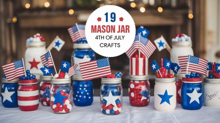 19 Charming Mason Jar 4th of July Crafts - When it comes to celebrating the 4th of July, there’s nothing quite like adding a touch of patriotic flair to your home decor. Mason jars are a versatile and timeless crafting material that can be transformed into beautiful, festive pieces perfect for this occasion.