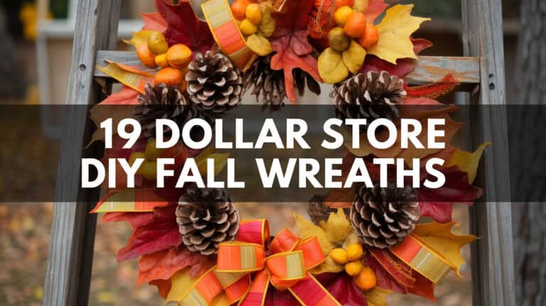 19 Dollar Store DIY Fall Wreaths - Creating a stunning fall wreath doesn’t have to break the bank, especially when you can craft beautiful pieces using affordable finds from the dollar store. With the arrival of autumn, it’s the perfect time to embrace the vibrant colors and cozy textures that this season brings.