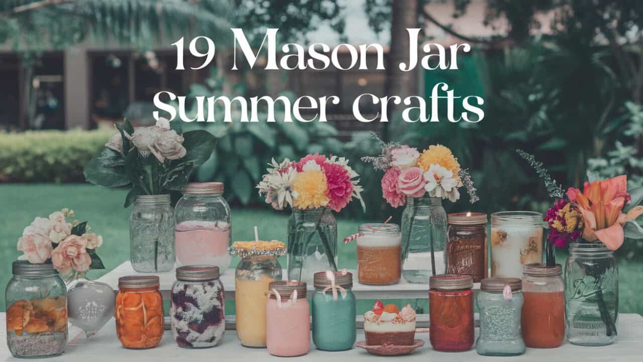 19 Mason Jar Summer Crafts