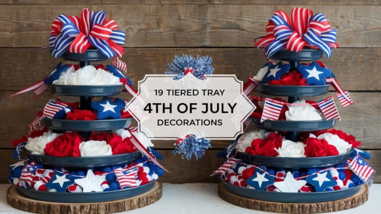 19 Patriotic Tiered Tray 4th of July Decorations - As the 4th of July approaches, it’s time to infuse your home with patriotic spirit and charm. One of the most creative ways to showcase your love for the red, white, and blue is through tiered tray decorations.