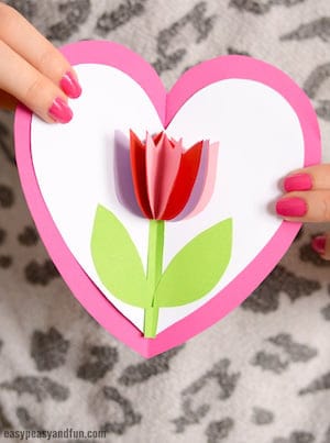 1 Tulip in a Heart Card Valentines Day Craft for Kids - Valentine's Day is a special time for expressing love and appreciation, and what better way to do that than with a handmade card? Whether you're crafting with kids or creating something heartfelt for an adult loved one, DIY Valentine cards offer a unique touch that store-bought options just can't match.