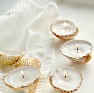 Handmade Shell Candles