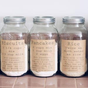 Vintage Pantry Labels