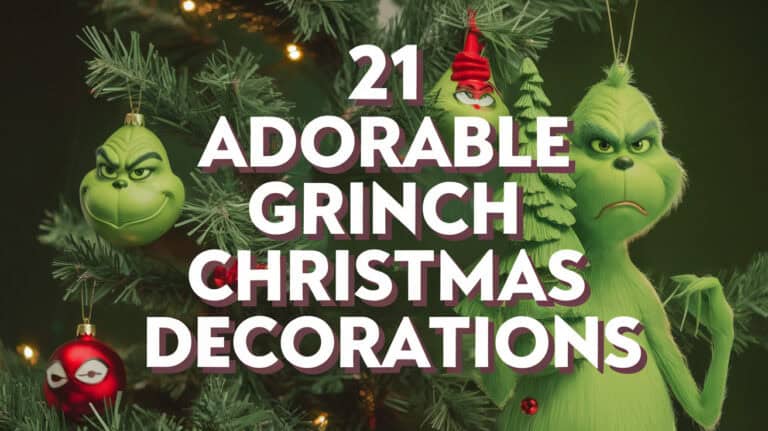 21 Adorable Grinch Christmas Decorations - Transform your home into a whimsical wonderland this holiday season with DIY Grinch Christmas Decorations. Inspired by Dr. Seuss's beloved character, these decorations add a playful touch to your festive decor. Whether you're hosting a Grinch-themed party or simply want to add some fun to your traditional setup, these creative ideas will bring the magic of Whoville right into your living room.