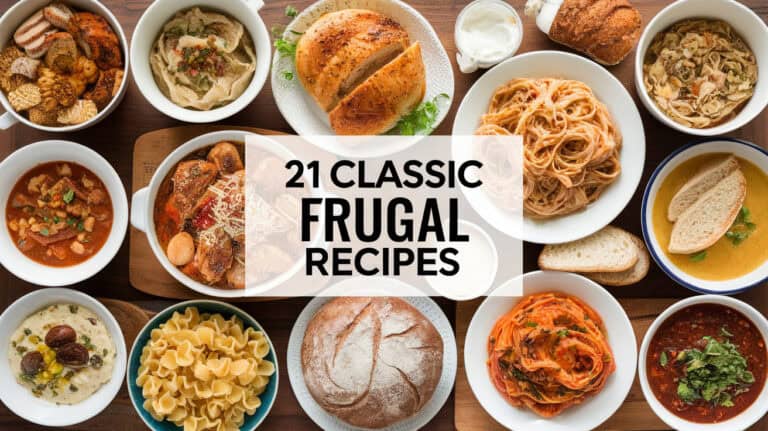 21 Classic Frugal Recipes - Frugal recipes that your grandma made have a special place in American kitchens. These time-tested dishes are not just economical; they’re filled with the warmth and wisdom of generations past. Whether it's a hearty stew, a simple bread pudding, or a savory casserole, these recipes are a testament to the creativity and resourcefulness that defined our grandparents' era.