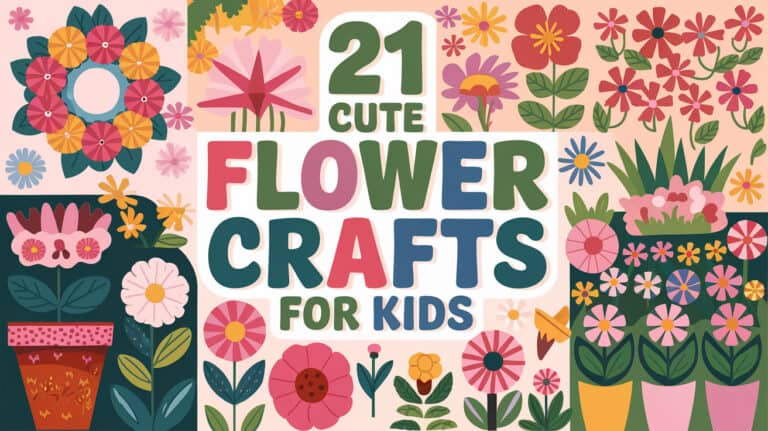 21 Cute Flower Crafts for Kids - Crafting with flowers brings a touch of nature into your home and ignites creativity in children. Flower crafts for kids offer an excellent way to combine artistic expression with the beauty of nature, making them an engaging and educational activity.