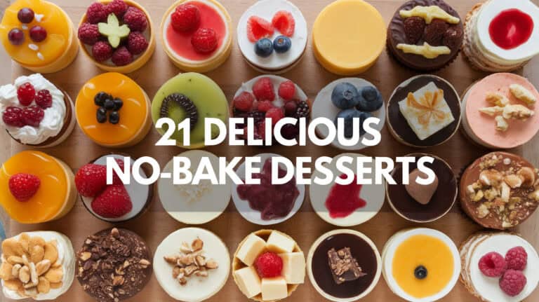 21 Delicious No Bake Desserts - No Bake Desserts are the perfect solution when you want something sweet without the fuss of turning on the oven. Whether you're looking for a quick treat or a delicious dessert to impress guests, these no-bake recipes offer something for every occasion.