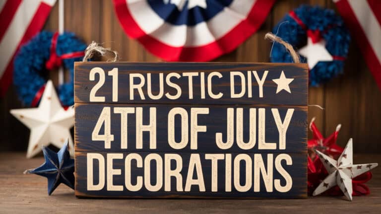 21 Rustic DIY 4th of July Decorations - Creating the perfect ambiance for a 4th of July celebration involves more than just fireworks and cookouts. For those who love the charm of rustic décor, blending traditional Americana with weathered wood, burlap, and simple elegance can set the stage for an unforgettable gathering.