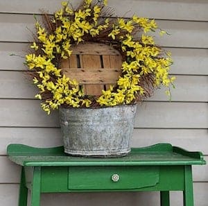 Farmhouse Spring Decor for the front porch