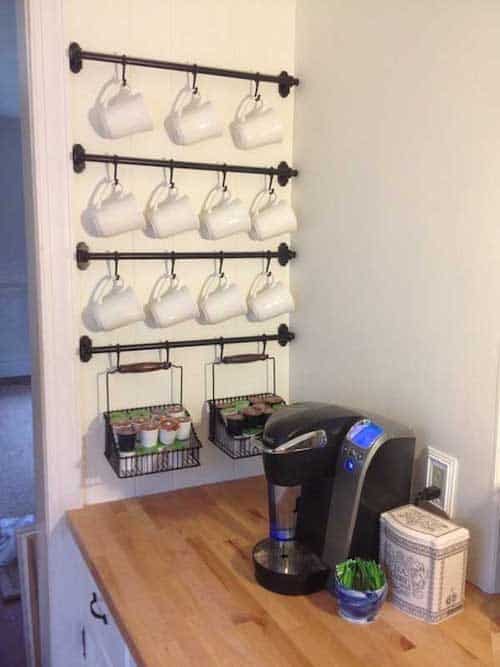 30 Extraordinary Creative and Graphic DIY Mug Storage To Beautify Your Kitchen usefuldiyprojects.com decor 4 - Transforming your space into a clutter-free haven doesn’t have to be a costly or overwhelming task. With a bit of creativity and some clever IKEA hacks, you can turn ordinary items into brilliant organization solutions.